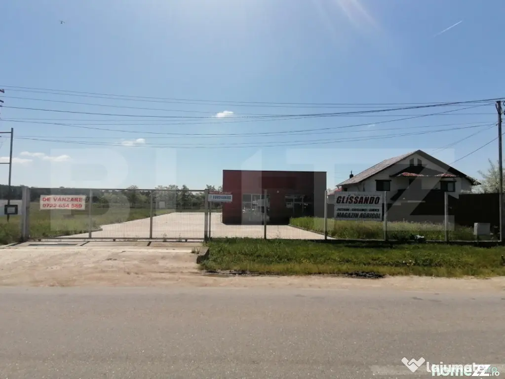 Spațiu comercial cu teren generos de 2.500 mp, la intrarea - Dragomiresti (Dambovita)