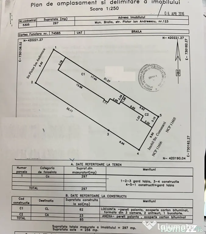 REPREZENTARE EXCLUSIVA - Comision ZERO. Teren zona Buzaului - Braila (Braila)