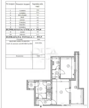 2 camere, 65 mp, anvelopat-Lujerului 