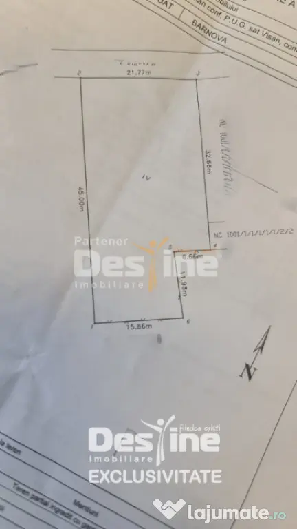 COMISION 0% CUMPARATOR - Teren intravilan 900 mp - Vișan, B