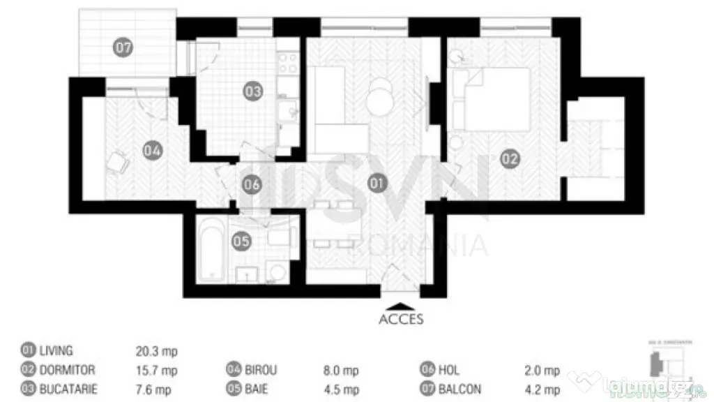 Apartament 3 camere Baneasa