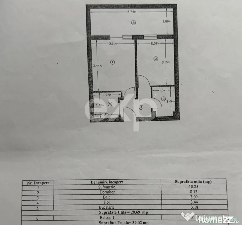 Apartament 2 Camere | Etaj 1 | Gata de Mutare