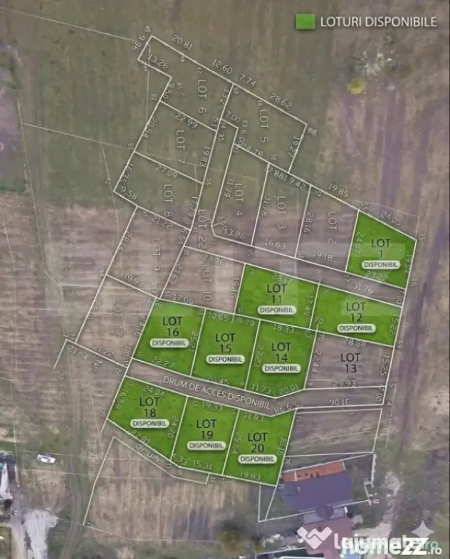 Teren/ Parcele intravilane 500-540 mp, zona LEONI – utilit - Bistrita (Bistrita-Nasaud)