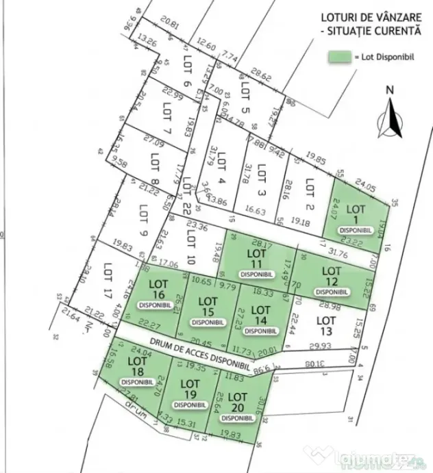 Teren/ Parcele intravilane 500-540 mp, zona LEONI – utilit - Bistrita (Bistrita-Nasaud)