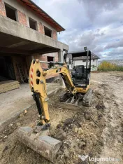 Miniexcavator, tranker, mai, drujba, remorca basculabila 