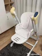 Vând Scaun de masa cu leagan electric Caretero INDIGO 2 in 1