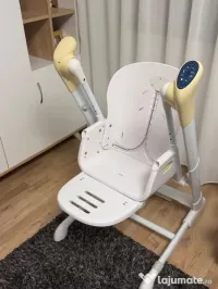 Vând Scaun de masa cu leagan electric Caretero INDIGO 2 in 1 