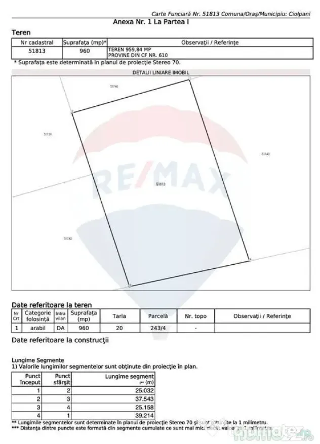 Teren Pentru Casa In Comuna Ciolpani - 0% Comision Cumpar...