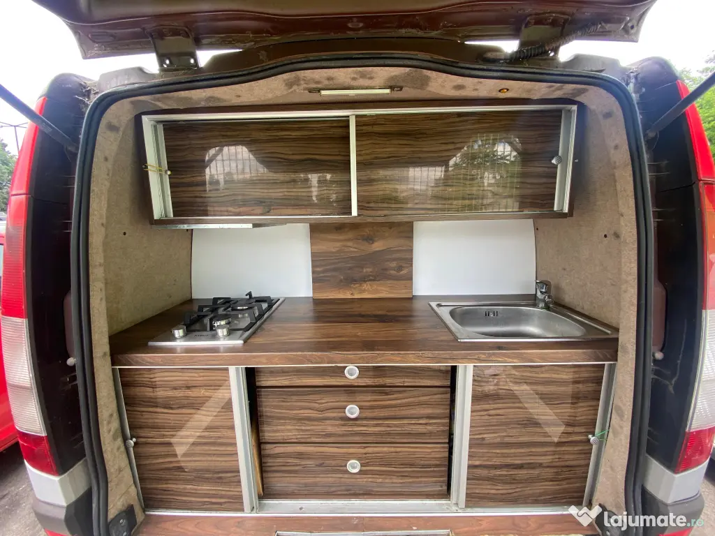 Campervan / Autorulota Mercedes Vito 2005, AC, Vebasto, Vopsea Raptor