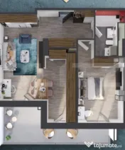 Ap. 2 camere[58 mp] Ansamblu rezidential standard NZEB_zona 