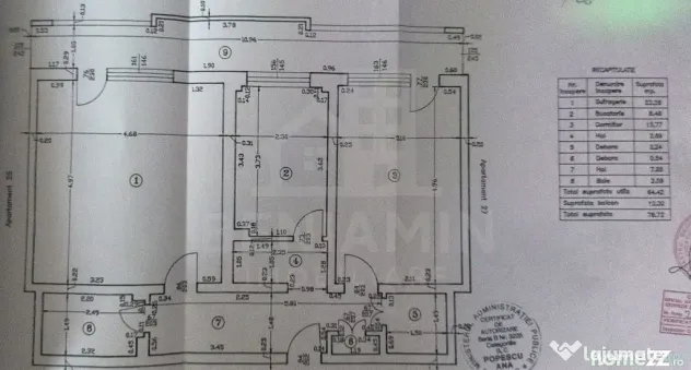 2 camere decomandat- etaj 2- 77mp- ultracentral - Ramada - Craiova (Dolj)