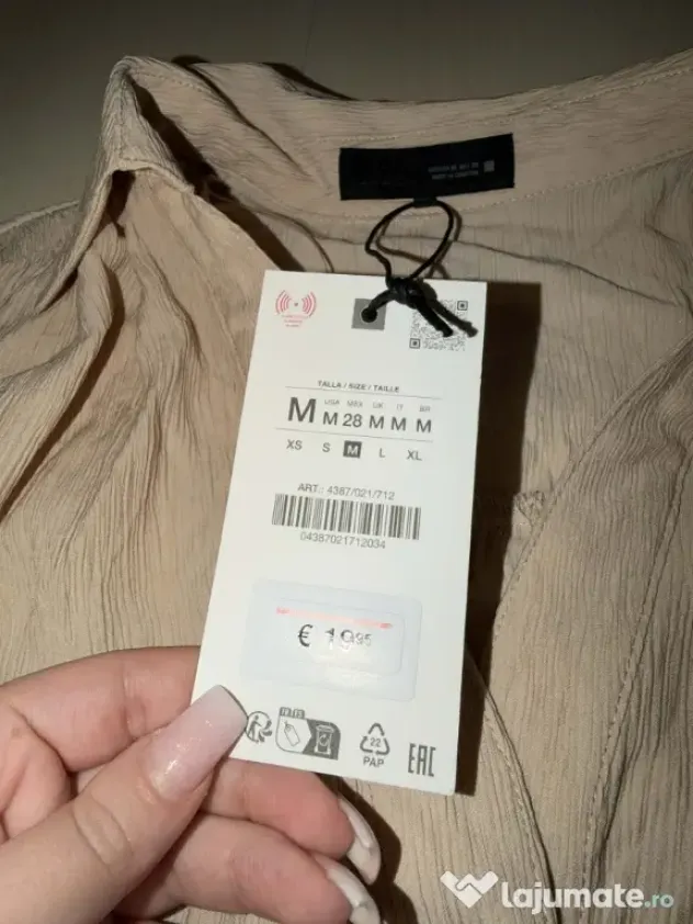 Cămașă cu mâneci scurte Zara