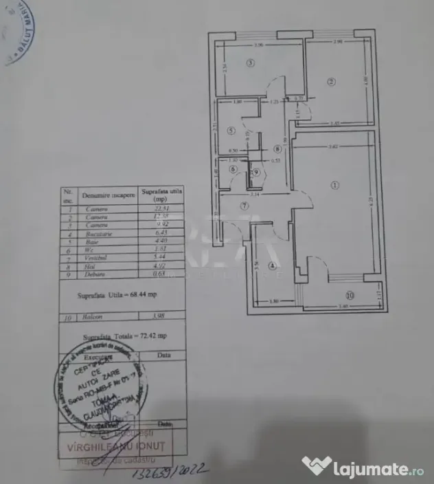 3 Camere Etaj 1/4 Cartierul Brâncuşi