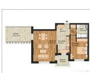 Apartament de 2 camere ( 69 MP )-Tractorul 