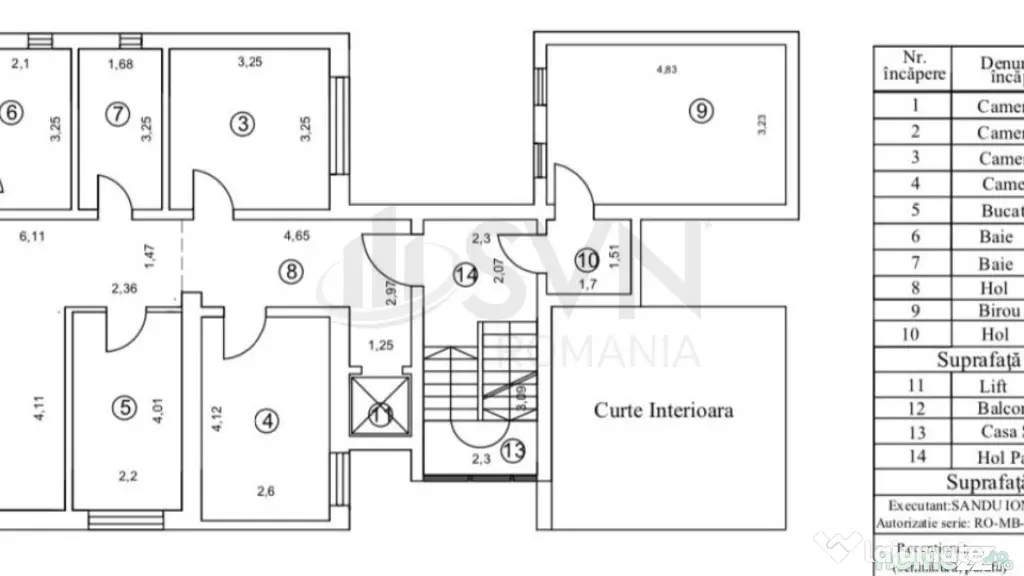Penthouse 4 camere cu acces lift in apartament Iancului -...