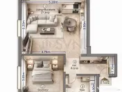 Apartament de 2 camere rond OMV Pipera 
