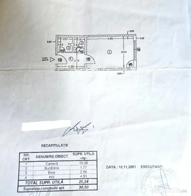 Apartament 1 camera Ultracentral,ideal pentru locuit sau investitie