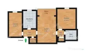 Apartament 3 camere si balcon situat in zona Dioda din Sibiu