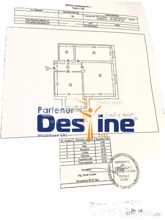 Apartament 2CD 58mp parter mobilat si utilat + loc parcare