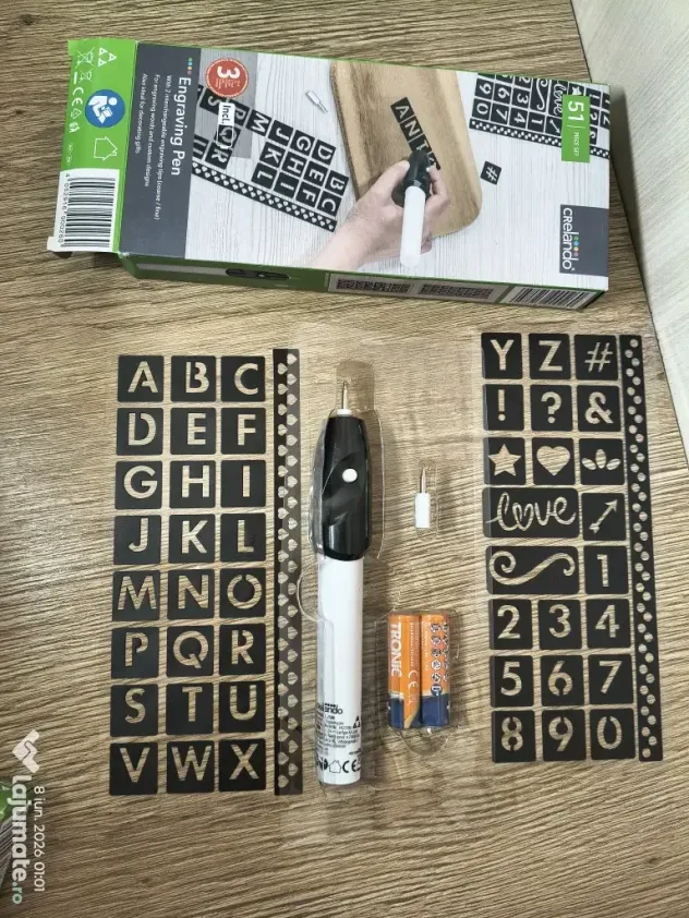 Set de gravare „Engraving Pen” Crelando – 51 piese