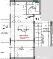 Apartament 2 camere,etaj unu,constructie noua 