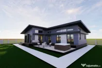 Casă la roșu, parter 130 mp + 1000 mp teren – Săcălă?