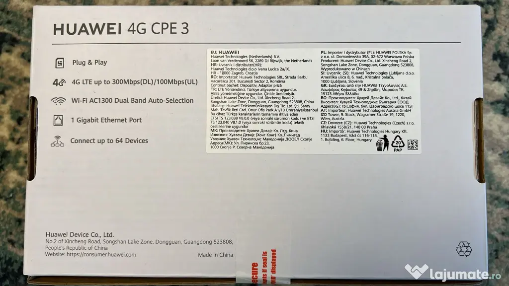 router modem 4G+ huawei B530-336 LTE CAT 7 CPE 3