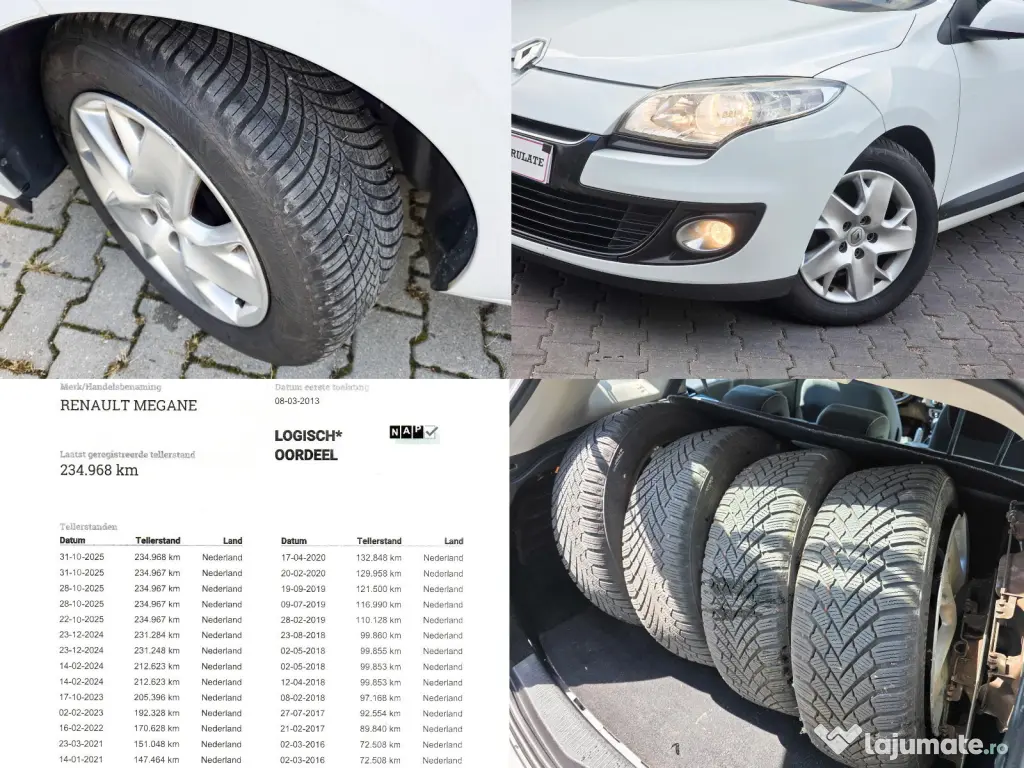 Renault Megane 2013, Diesel 110 CP, Navi, 8 roti