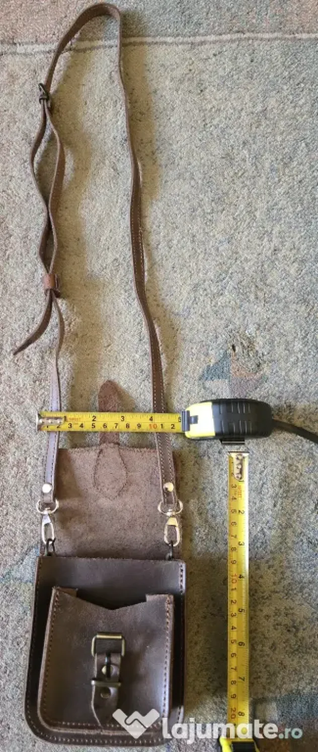Borsetă unisex piele atașabila la centura / curea de umăr