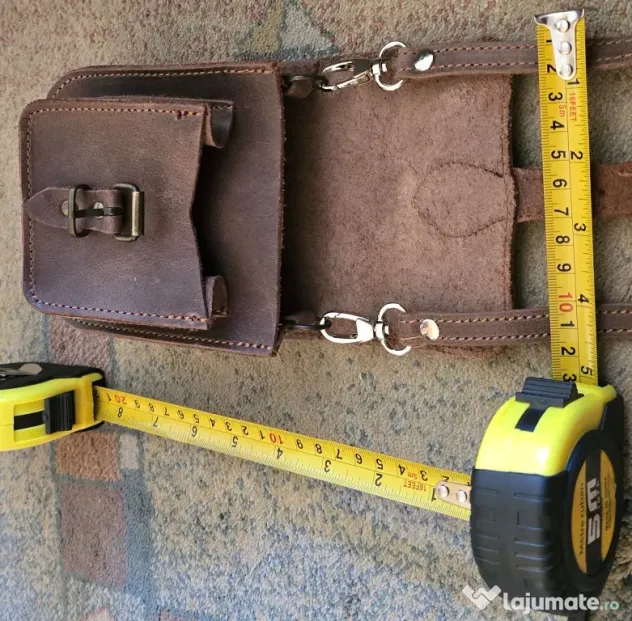 Borsetă unisex piele atașabila la centura / curea de umăr