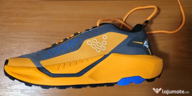 Sneakers, Gri/Orange, marime 44, noi
