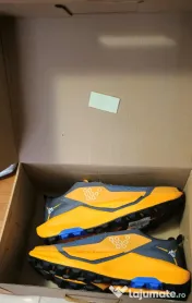Sneakers, Gri/Orange, marime 44, noi