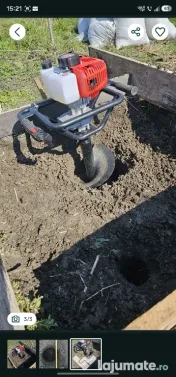 Motoforeza gauri pământ pentru pomi sau gard gradina 