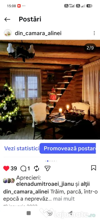 Proprietate 7.500 mp cu cabană din lemn, Leucușești – 4 min de Fălticeni