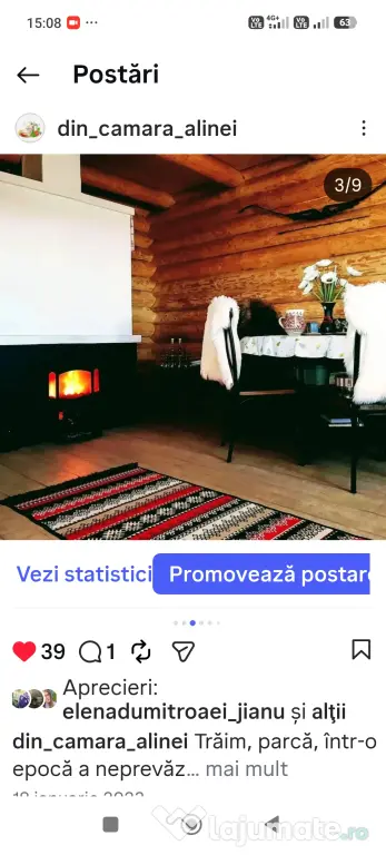 Proprietate 7.500 mp cu cabană din lemn, Leucușești – 4 min de Fălticeni