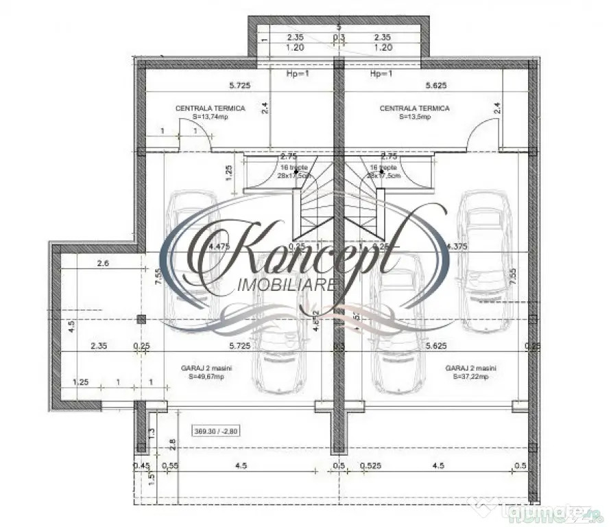 Duplex nou, cu garaj in Dambul Rortund - Cluj-Napoca (Cluj)