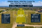Oportunitate - Teren intravilan, cu PUZ in lucru, 500 mp, De