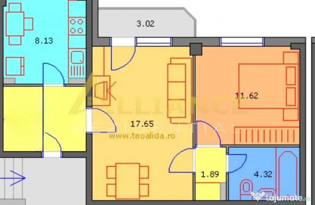 Berceni/Huedin-Apartament 2 Camere-Gata de Mutare