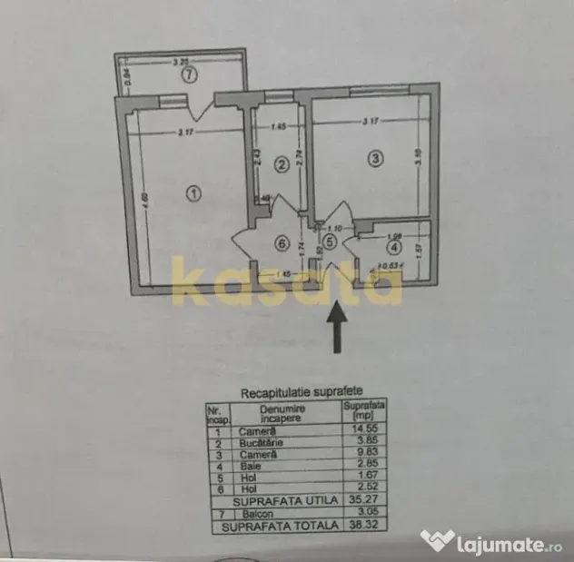 Ap2camere| Lacul Tei| Grigore Moisil| Etaj 7/10|Balcon |Parc