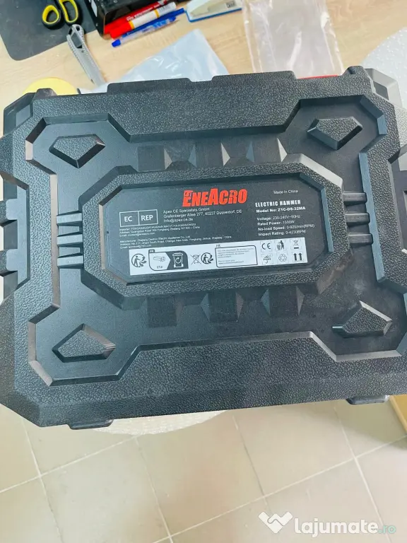 Rotopercutor ENEACRO SDS-Plus, 1500W, 6J, 6 viteze variabile