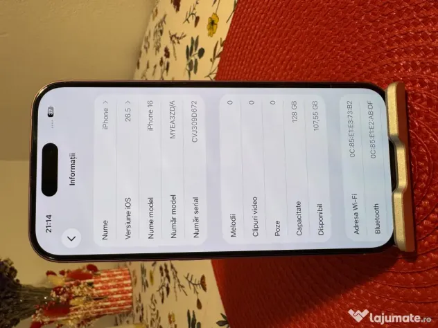 iPhone 16 Pink 128GB