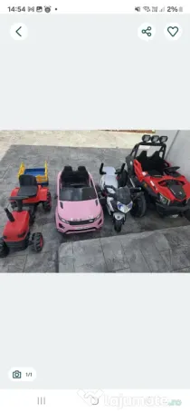 Vand mașinuțe electrice + tractor