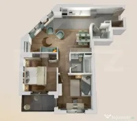 Apartament 3 camere, 2 bai, 67mp, zona Vivo