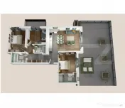 Penthouse 4 camere, 102mp, 124mp terasa, zona Vivo
