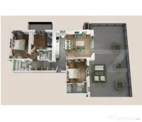 Penthouse 4 camere, 102mp, 124mp terasa, zona Vivo