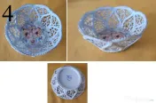 Obiecte portelan fin model floral vintage, hand-made 