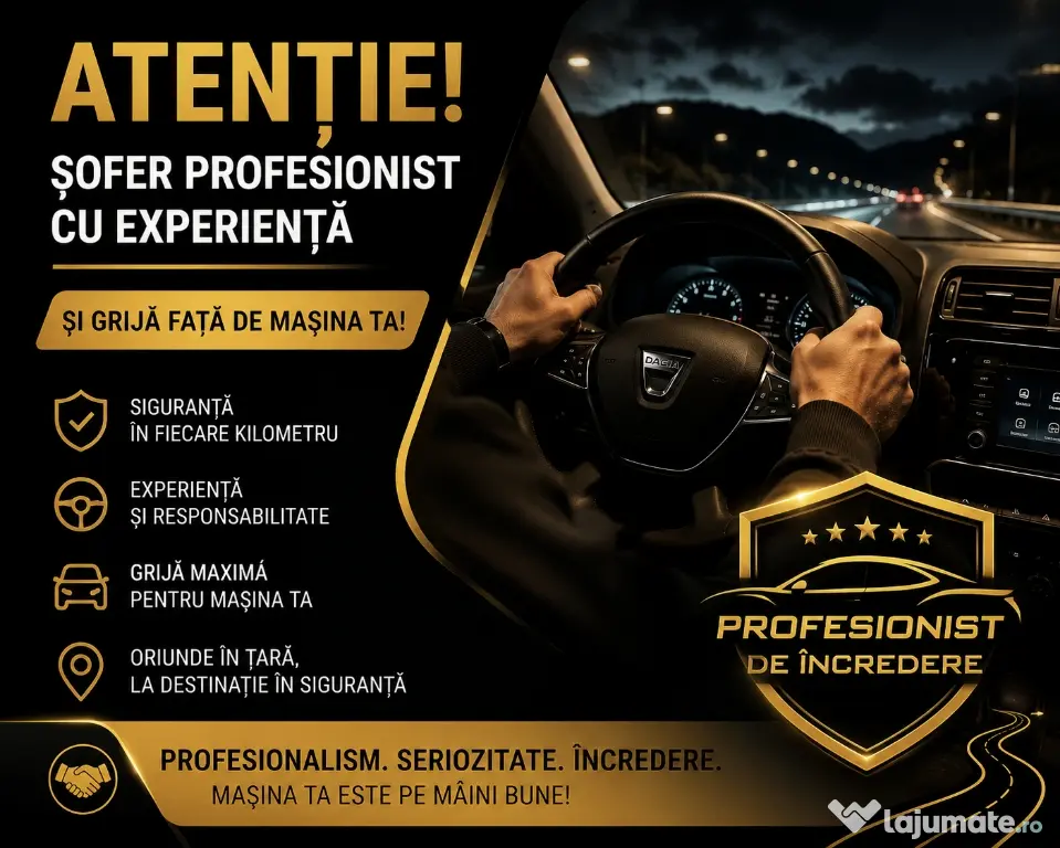 Șofer pentru aducerea mașinii tale – oriunde în țară