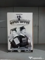 Colecție completă Stan și Bran, 8 DVD-uri originale Adevărul + suport carton