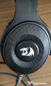 Casti gaming Redragon Pandora H350, iluminare RGB, USB, Negru 