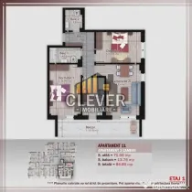Apartament 3 camere-Comision 0% Metrou Teclu - Pallady
